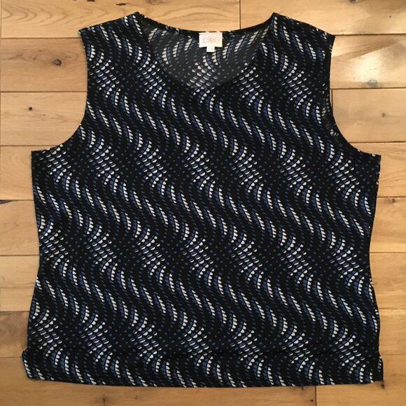Vintage Cleo Canadian Made Trippy Wave Tank Top - Picture 9 of 12